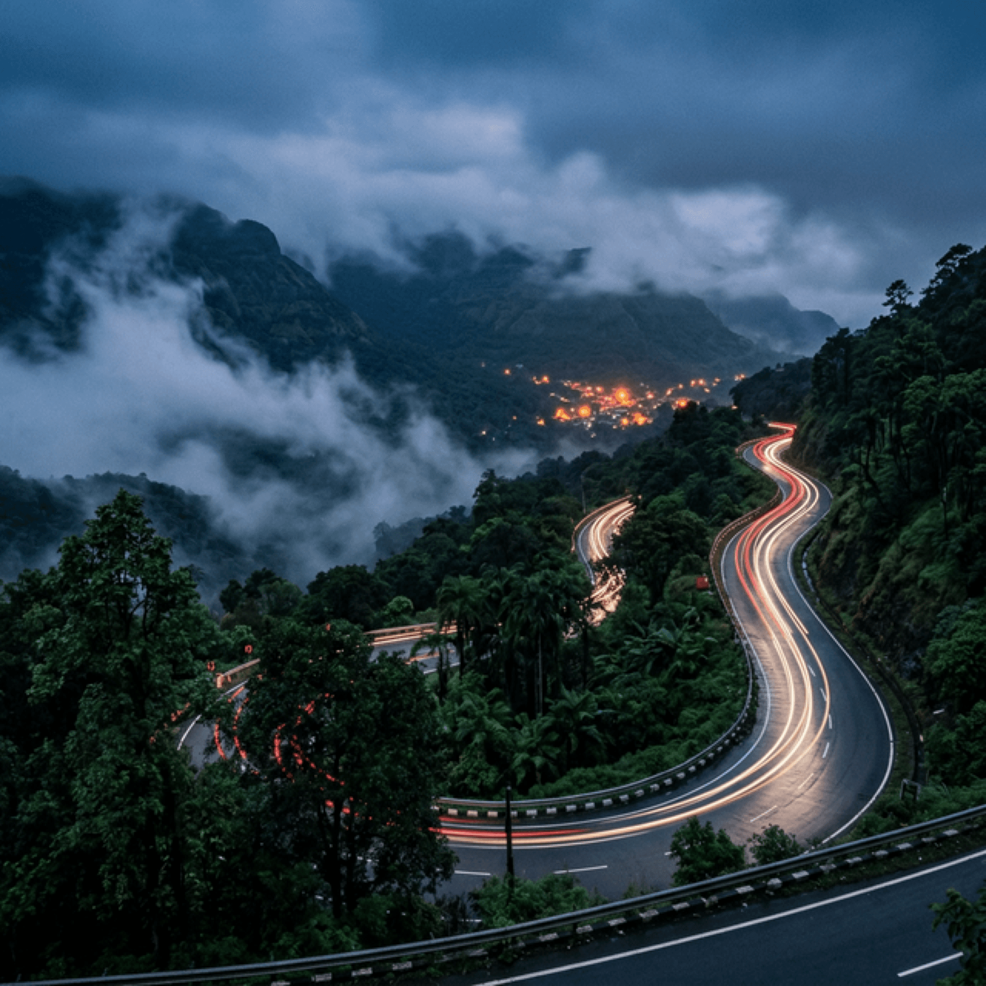Scenic road to Wai